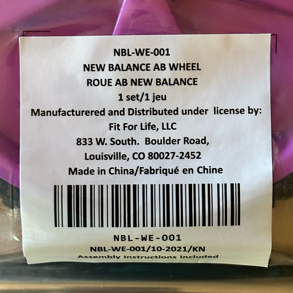 New Balance® Ab Wheel LAO63936RD NEW - Picture 3 of 6